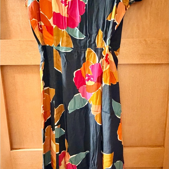 Sezane Amber Wrap Dress in Flower Ink - Picture 2 of 6